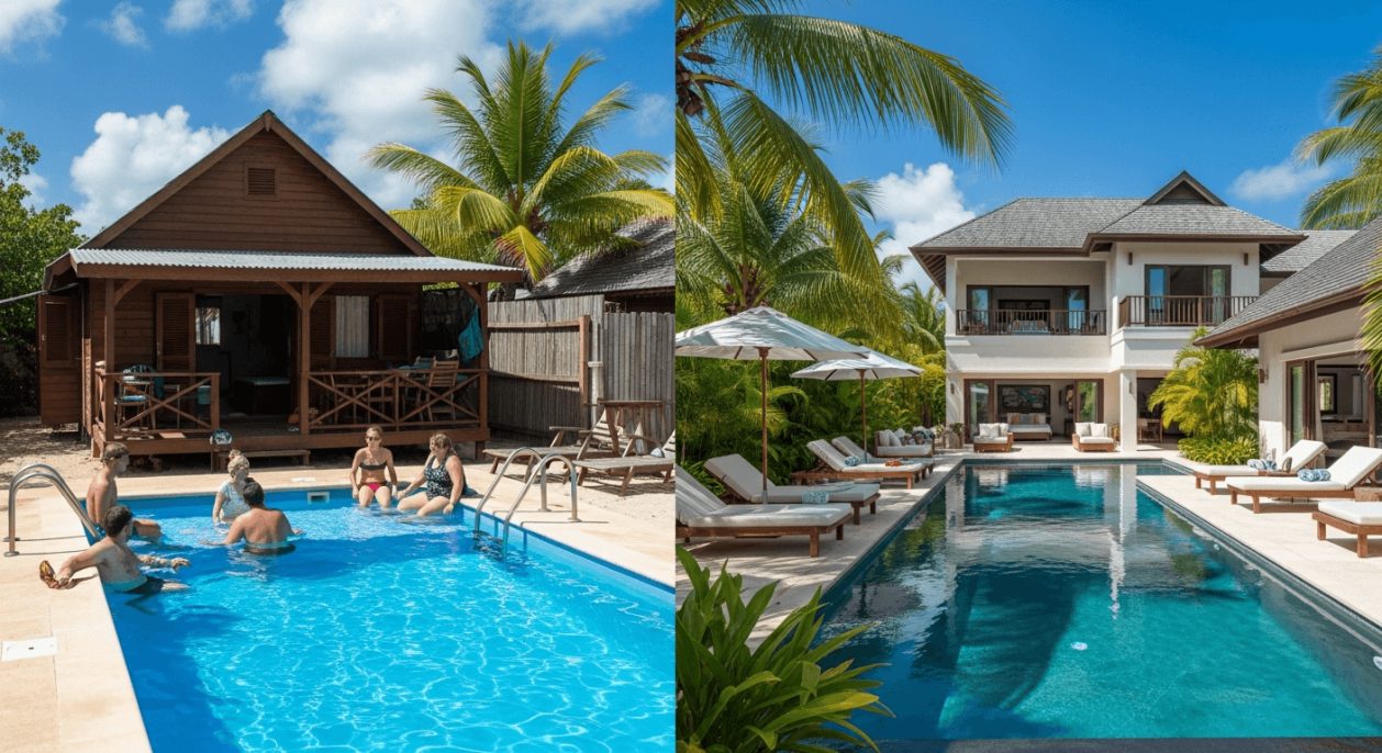 guadeloupe location logement piscine bungalow