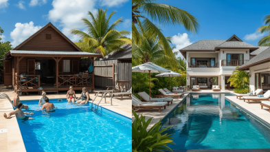 guadeloupe location logement piscine bungalow